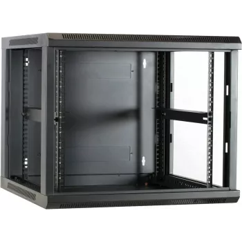 DSIT DS6609 9U sieninis serverio spintelis su stiklo durimis, 600x600x501 mm, juodas