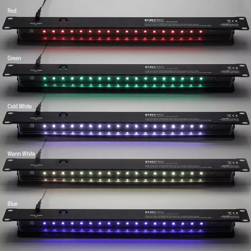 DSIT 19 inch dizaino LED šviesos juosta - daugiaspalvė RGB, USB maitinimu, lipni, 30 LED