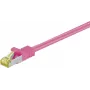 DSIT RJ45 tinklo kabelis S/FTP (PiMF) Cat.7, rožinis, 1m (DC-79-010)