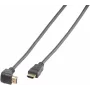 Vivanco High Speed HDMI kabelis su Ethernet, 90 laipsnių kampu, 1,5 m, juodas (VVVHDMI30M1M90K)