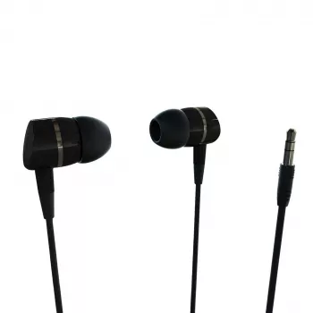 Vivanco VVEARSOLIDSOUNDK ausinės į ausis su mikrofonu, 3,5 mm lizdas, subalansuotas garsas su giliu bosu, juodos