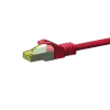 DSIT Cat.7 S/FTP PiMF tinklo kabelis RJ45 - 7,5 m raudonas