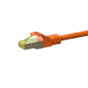 DSIT Cat.7 S/FTP (PiMF) RJ45 tinklo kabelis, oranžinis, 7,5 m