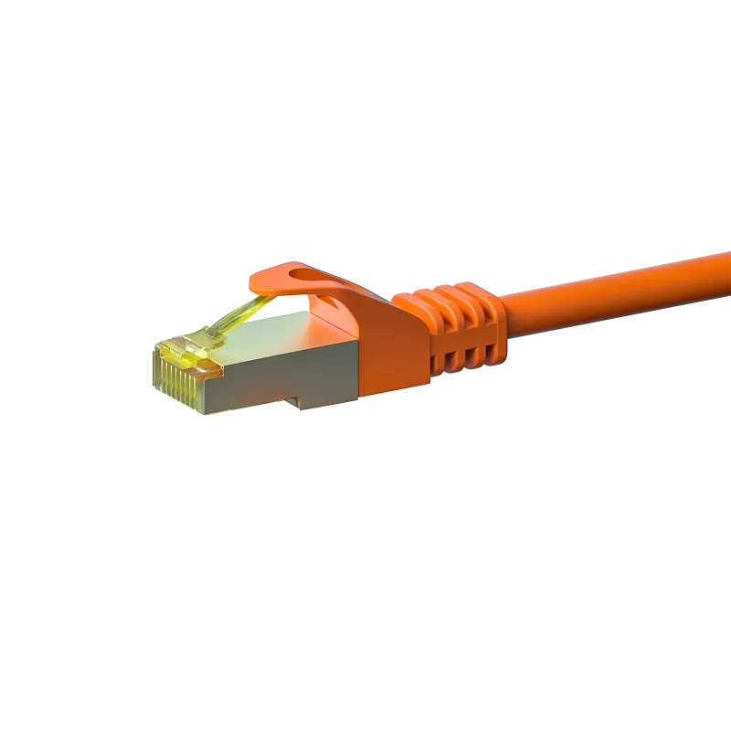 DSIT Cat.7 S/FTP (PiMF) RJ45 tinklo kabelis, oranžinis, 7,5 m