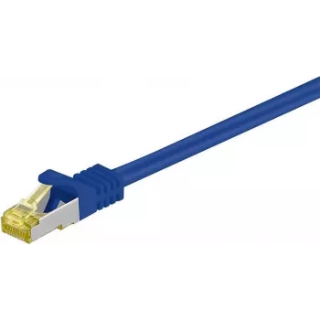 DSIT Cat.7 S/FTP PiMF tinklo laidų sujungimo kabelis, RJ45, 10 m, mėlynas