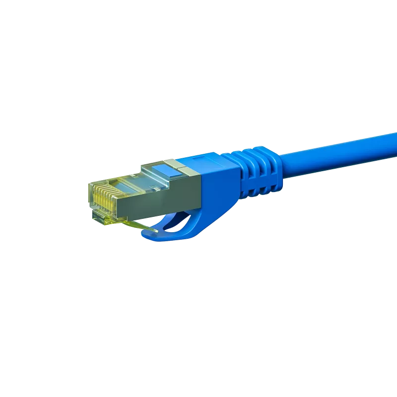 DSIT Cat.7 S/FTP PiMF tinklo laidų sujungimo kabelis, RJ45, 10 m, mėlynas