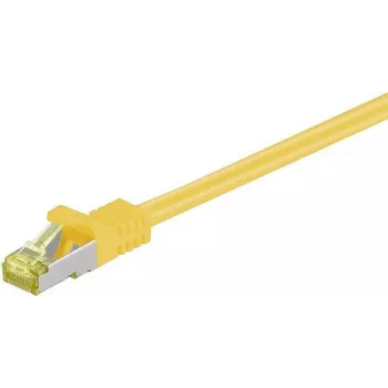 DSIT Cat.7 S/FTP PiMF RJ45 tinklo laidas, 10 m, geltonas, 10Gbps, 600MHz, LSZH