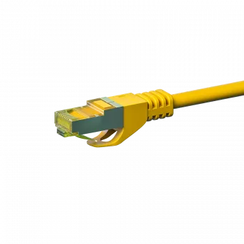 DSIT Cat.7 S/FTP PiMF RJ45 tinklo laidas, 10 m, geltonas, 10Gbps, 600MHz, LSZH