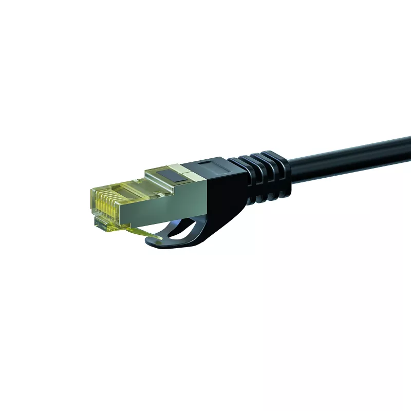 DSIT Cat.7 S/FTP (PiMF) RJ45 tinklo kabelis, 50 m, juodas