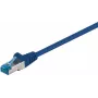 DSIT CAT 6a S/FTP LSOH tinklo jungiamasis laidas, 0,25 m, mėlynas