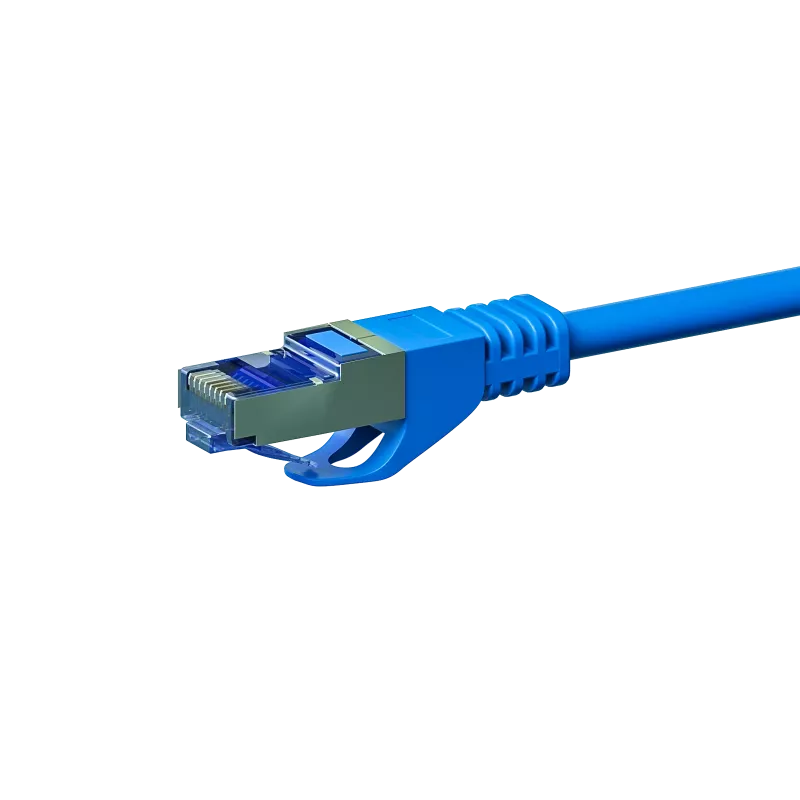 DSIT CAT 6a S/FTP LSOH tinklo jungiamasis laidas, 0,25 m, mėlynas
