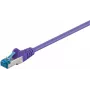 DSIT CAT 6a tinklo laidas LSOH - S/FTP - 0,25 m - violetinis (DC-6A8-002)