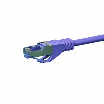 DSIT CAT 6a tinklo laidas LSOH - S/FTP - 0,25 m - violetinis (DC-6A8-002)
