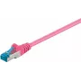 DSIT CAT 6a S/FTP LSOH tinklo kabelis, 0,5 m, rožinis