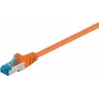 DSIT CAT 6a S/FTP LSOH eterneto jungiamasis kabelis, 5m, oranžinis
