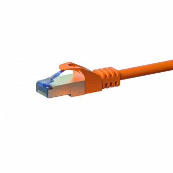 DSIT CAT 6a S/FTP LSOH eterneto jungiamasis kabelis, 5m, oranžinis