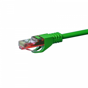 DSIT CAT6 U/UTP 1,5 m pataisos kabelis, žalias, 100% varis, RJ45, 10 Gbps, 250 MHz, PVC apvalkalas