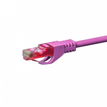 DSIT CAT6 tinklo laidas, U/UTP, 1,50 m, rožinis, 100% varis (DC-69-015)