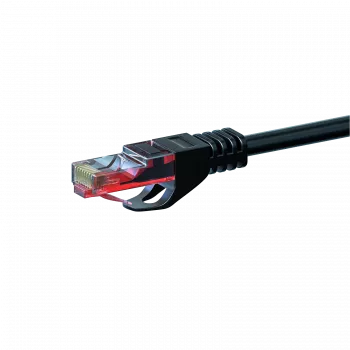 DSIT CAT6 tinklo kabelis U/UTP 15 m juodas 100% varis (DC-60-150)