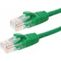 DSIT CAT6 U/UTP eterneto laidas, 20 m, žalias, 100% varis, RJ45, snagless, Gigabit
