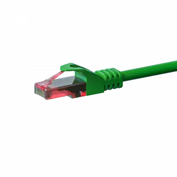 DSIT CAT6 U/UTP eterneto laidas, 20 m, žalias, 100% varis, RJ45, snagless, Gigabit