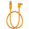 Kampinis USB-C–USB-C laidas fotografavimui prijungus prie kompiuterio (tethering) Tether Tools TetherPro 50 cm, Orange (CUCRTC1-ORG)