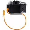 Kampinis USB-C–USB-C laidas fotografavimui prijungus prie kompiuterio (tethering) Tether Tools TetherPro 50 cm, Orange (CUCRTC1-ORG)