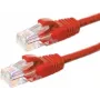 DSIT CAT5e U/UTP tinklo trumpiklis, 0,25 m, raudonas, 100% varis (DC-55-002)