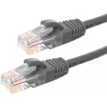 DSIT CAT5e U/UTP tinklo kabelis, 5 m, pilkas, 100% varis, RJ45, Gigabit Ethernet (DC-51-050)