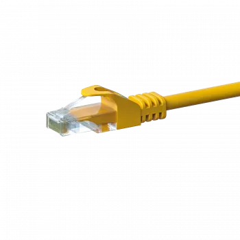 DSIT CAT5e U/UTP tinklo kabelis, 15 m, geltonas, 100% varis, RJ45, 1 Gbps