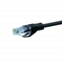 DSIT CAT 5e U/UTP tinklo laidų jungiklis, 0,5 m, juodos spalvos, CCA, RJ45