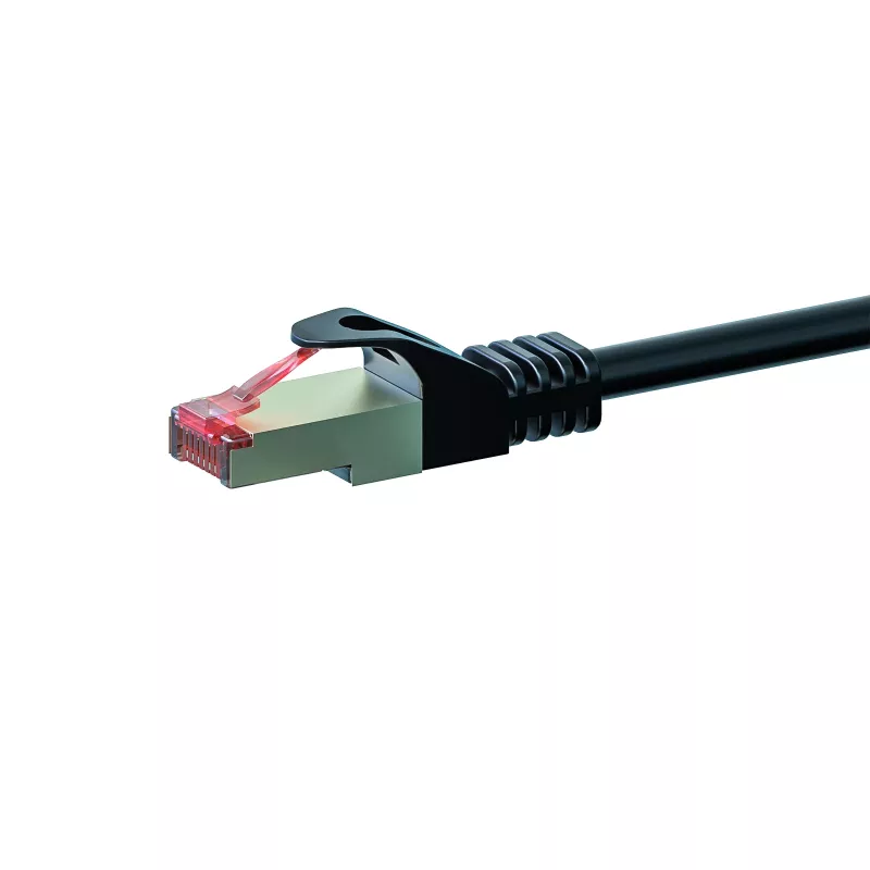 DSIT CAT 6 S/FTP LSOH tinklo jungiamasis laidas, 20 m, juodas