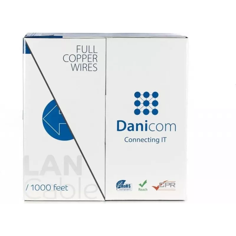 DSIT DANICOM CAT6 UTP 305 m PVC (Fca) vientiso vario tinklo kabelis
