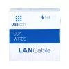 DSIT CAT5e lauko tinklo kabelis U/UTP AWG 24/1 vientisa gysla 100 metrų juodas