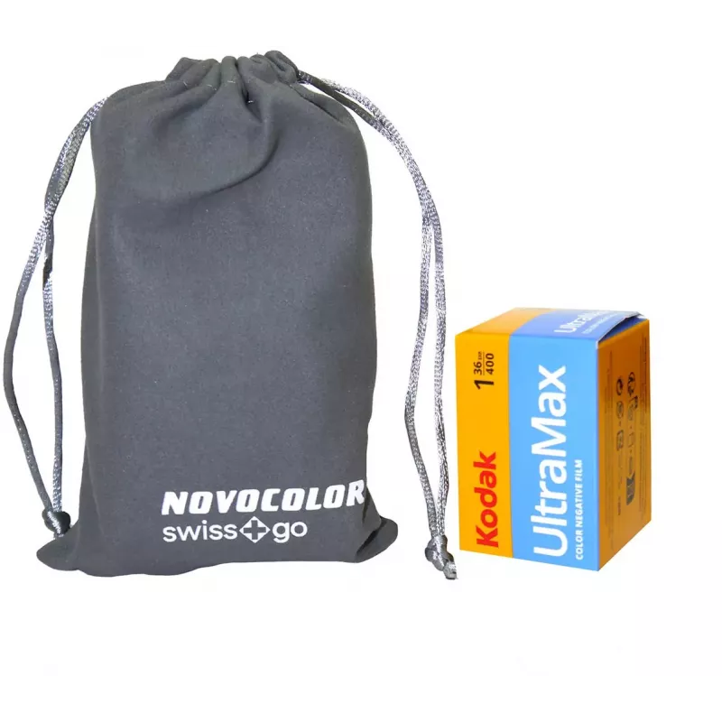 Swiss+Go Novocolor 35mm analoginis fotoaparatas su blykste, rožinis (SWI401611)