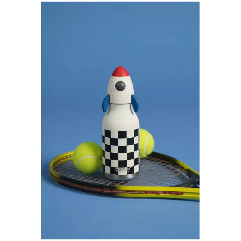 Asobu Bestie Rocket 460 ml vaikiškas termosas iš nerūdijančio plieno su nesandariu snapeliu ir nešimo rankena