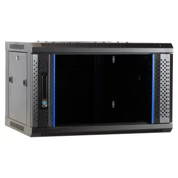DSIT DS6404-F 4U sieninis serverio kabinetas su stiklo durimis, neišardytas, 600 x 450 mm