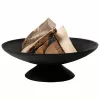 Fire Bowl L ketaus lauko ugniavietė, 60 cm skersmens, medienai ir anglims, juoda
