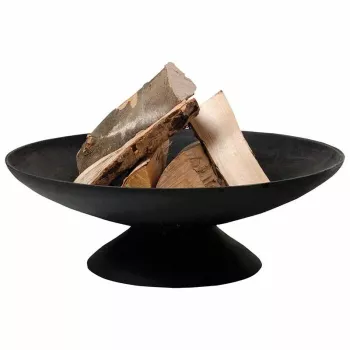 Fire Bowl L ketaus lauko ugniavietė, 60 cm skersmens, medienai ir anglims, juoda