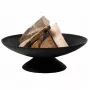 Fire Bowl L ketaus lauko ugniavietė, 60 cm skersmens, medienai ir anglims, juoda