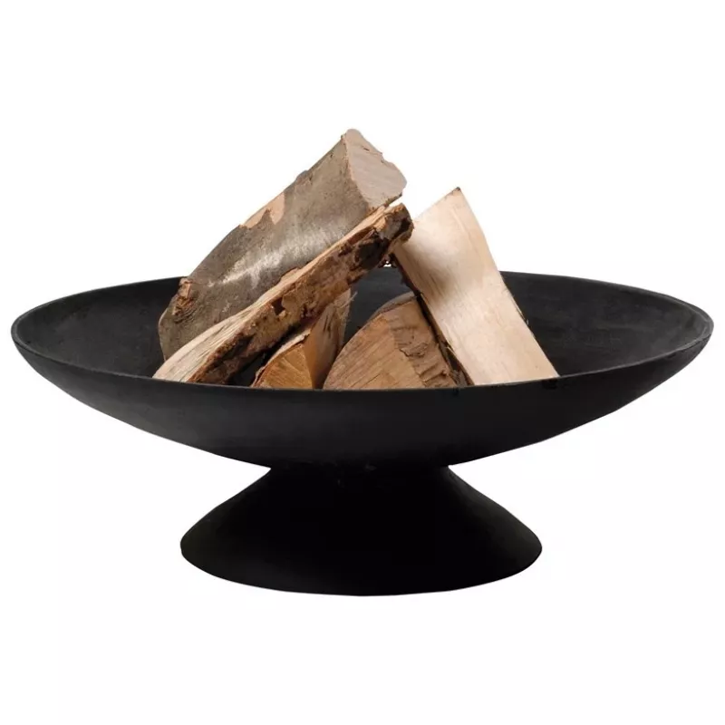 Fire Bowl L ketaus lauko ugniavietė, 60 cm skersmens, medienai ir anglims, juoda