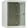 DSIT 15U sieninis serverių stovas su stiklo durimis, baltas, 600x600x770 mm