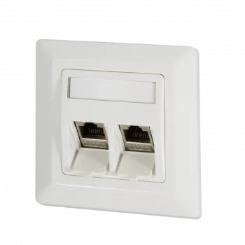 DSIT Keystone Faceplate Ivory DC-Wall-Key-I 80x80 mm sieninė plokštelė