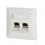 DSIT Keystone Faceplate Ivory DC-Wall-Key-I 80x80 mm sieninė plokštelė