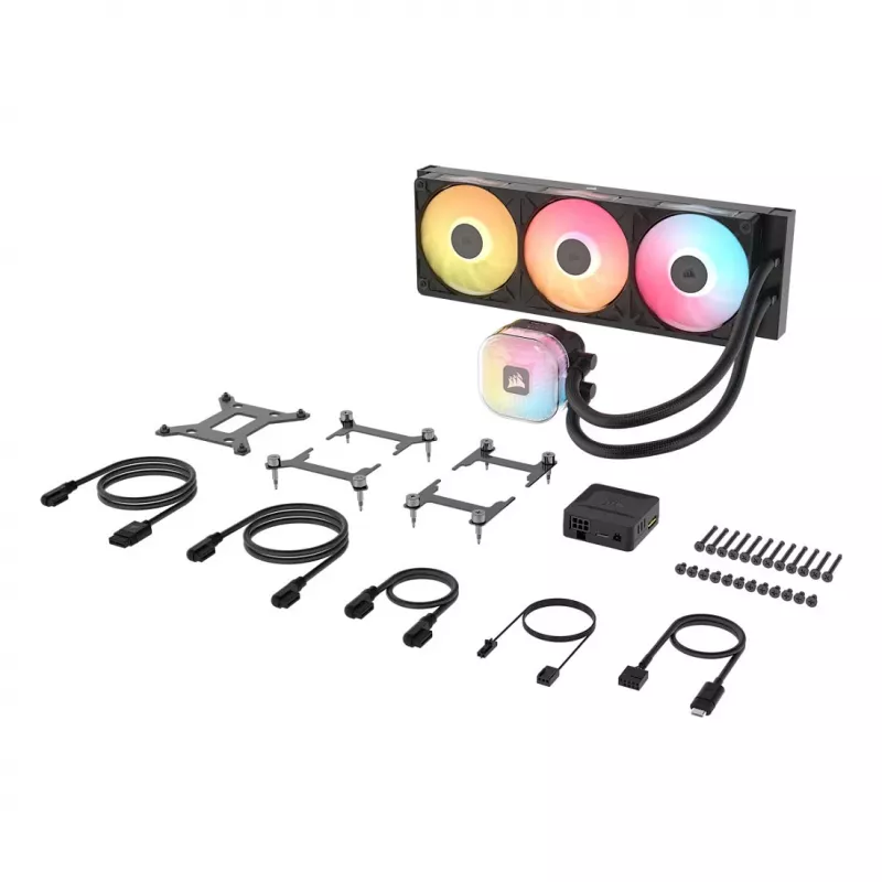 CORSAIR iCUE LINK TITAN II 360 RX RGB 360 mm skysčio aušintuvas CPU, juodas