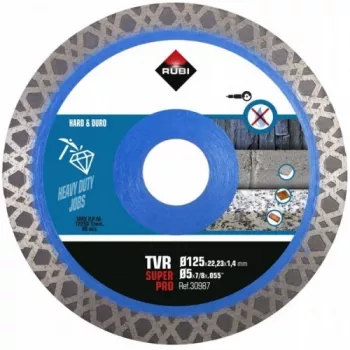 RUBI Turbo Viper Blade TVR SuperPro 125 mm deimantinis pjovimo diskas