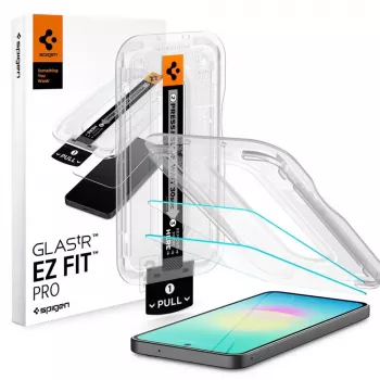 Spigen Glas.tR EZ Fit Pro 2 vnt. grūdinto stiklo ekrano apsauga Samsung Galaxy A27 5G - skaidri