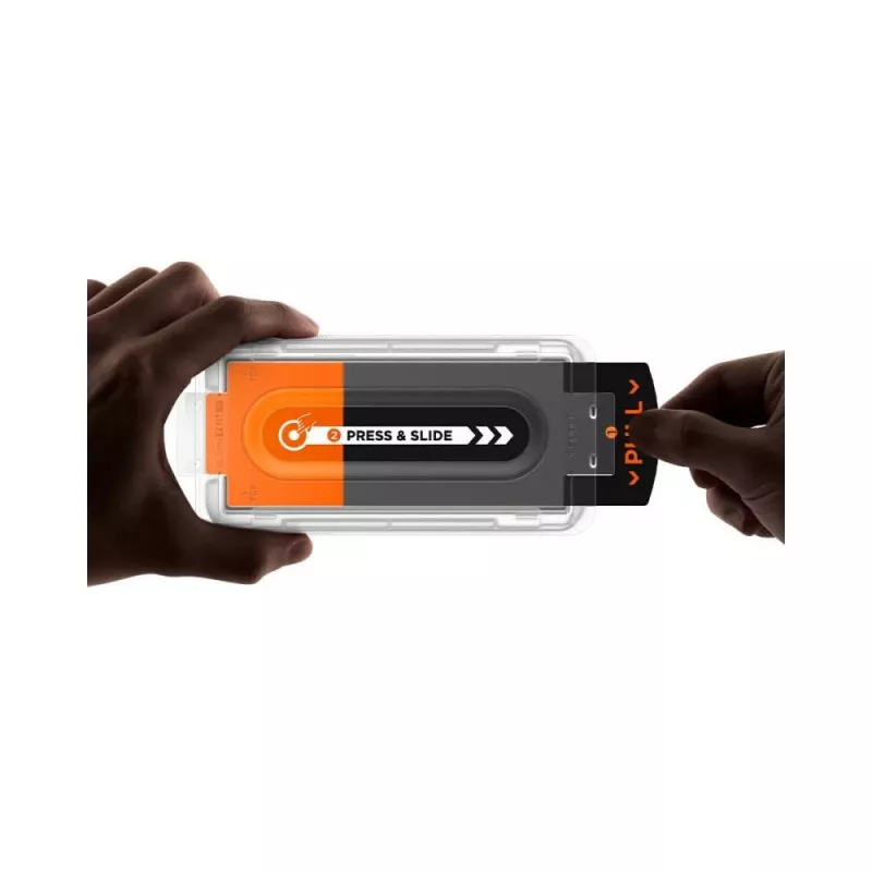 Spigen Glas.tR EZ Fit Pro 2 vnt. grūdinto stiklo apsauga su privatumo filtru, skirta Samsung Galaxy Z Fold 7 / 8 pagrindiniam ekranui