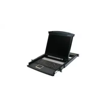 IOGEAR GCL1800 17 colių LCD KVM kombinuota konsolė - 8 prievadų VGA USB PS/2, 1U stelažo