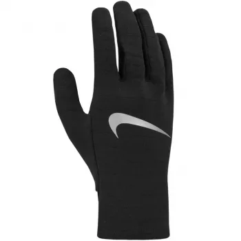 Vyrų Nike Therma-Fit bėgimo pirštinės juodos, L dydis